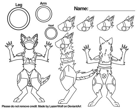 Protogen ref sheet by LazerrWolf on DeviantArt