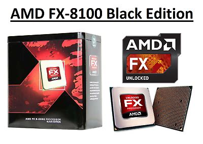 AMD FX 8100 Black Edition Octa Core Processor 2 8 3 7 GHz Socket AM3