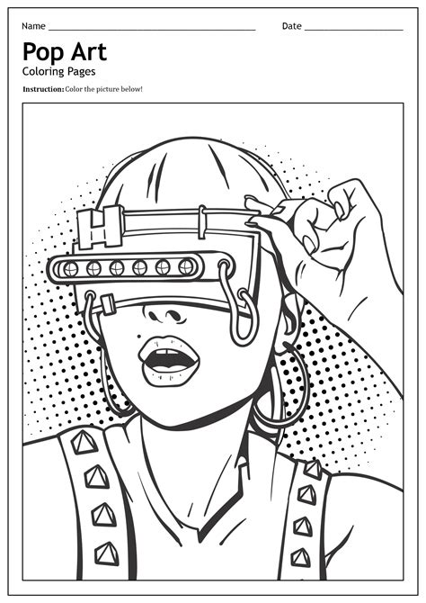 Pop Art Coloring Book Coloring Pages
