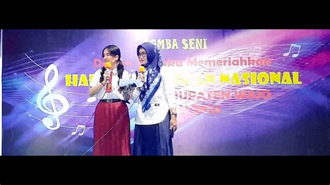 Mc Malam Kesenian Hardiknas Tahun Sindy Dan Mitra Youtube