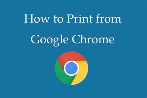 How to Print from Google Chrome