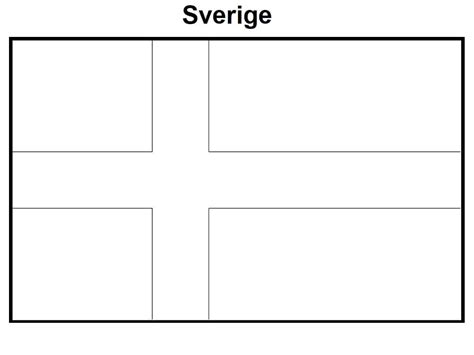 M Larbild Sveriges Flagga Skiv Ut Gratis P Malarbilder Se