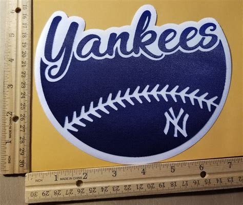 Huge New York Yankees Iron On Patch X Ebay