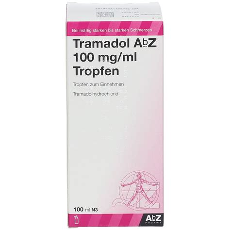 Tramadol AbZ 100Mg/Ml 100 ml mit dem E-Rezept kaufen - Shop Apotheke
