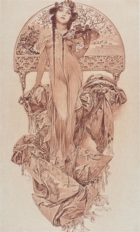 Sold At Auction Alphonse Mucha Mucha Folio Illustration Of Woman Nude Form