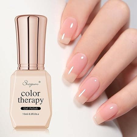 Amazon Shoyum Sheer Jelly Nude Gel Nail Polish Pcs Ml Neutral Transparent Gel Polish