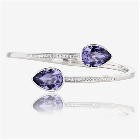 Violetta Bangle Made With Swarovski Crystals At Warren James