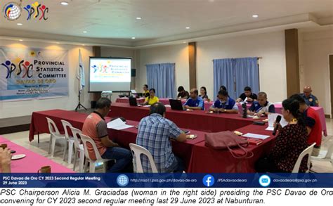 Psc Davao De Oro Convenes For Cy Second Regular Meeting