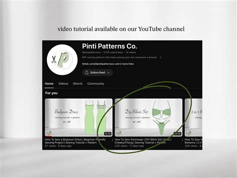 Bikini Set Bikini Top Bikini Bottom Sewing Pattern Seamless Reversible PDF Sizes XS 2XL