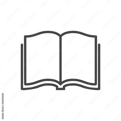 Open Book Logo Book Icon Stock Illustration Adobe Stock