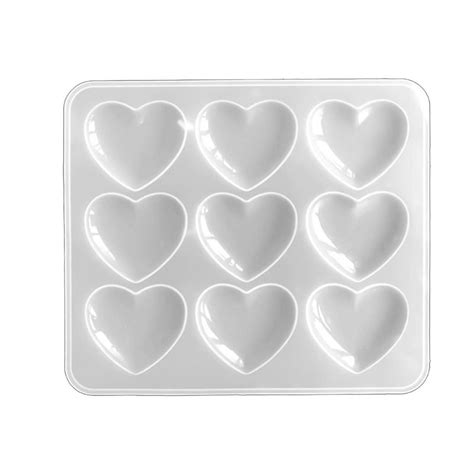 SIEYIO Mirror Peach Heart Silicone Mold Suitable For Jewelry Making