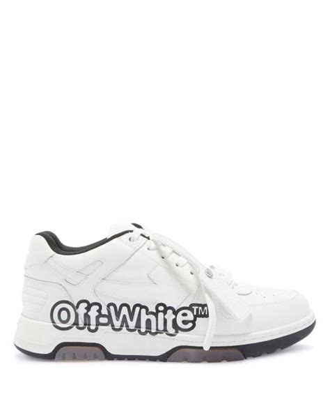 Off White C O Virgil Abloh Out Of Office Low Top Sneakers In White For