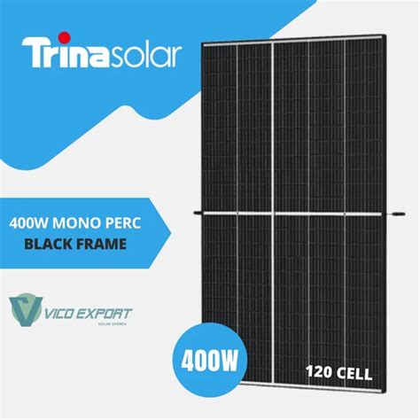 Trina TSM 400 DE09 08 Solární panel Vertex S 400W Černý rám TSM