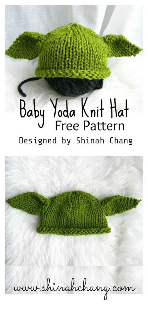 Baby Yoda Hat Free Knitting Pattern