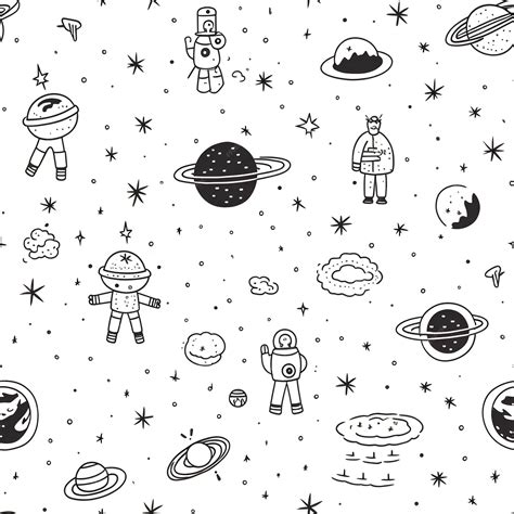 Premium Photo | Drawing of planets space stars meteors astronaut