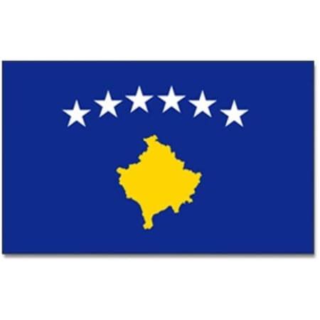 Fahne Flagge Republik Kosovo 90 X 150 Cm Flaggen Misc Amazon De