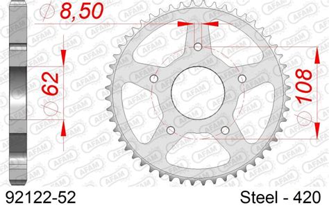 Afam Kettenrad Hinten Aus Stahl P Ebay