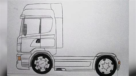 Como Desenhar Um Caminh O Scania De Lado Iniciante Youtube