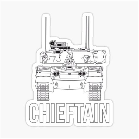 British Chieftain Mk 5 Main Battle Tank Sticker For Sale By Faawray