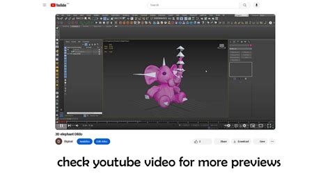 D Elephant Dildo By Diginal