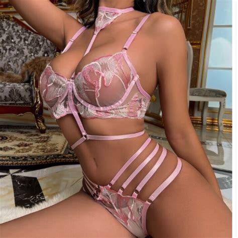 Intimates Sleepwear New Floral Embroidered Underwire Lingerie Set Poshmark