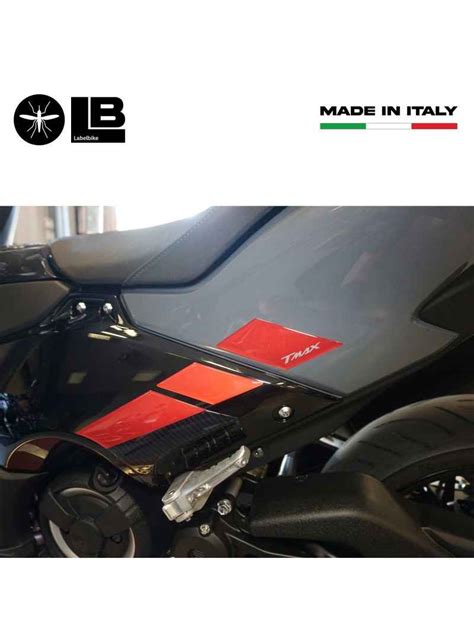 Kit Adesivi D Rosso Protezioni Scooter Compatibili Con Yamaha Tmax