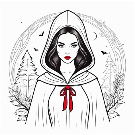 Little Red Riding Hood Saying Bye To Her Grandma In Bed Prompts