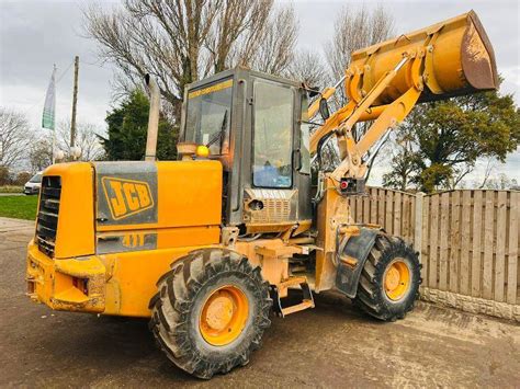 Jcb 411 4wd Loading Shovel Cw Loadmaster 8000 Monitor Video