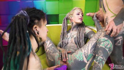 Tattooed Slut Anuskatzz Has An Anal Threesome With Her Best Friend Freeones Tube