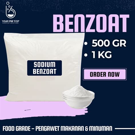 Jual Sodium BENZOAT Natrium Benzoate Pengawet Makanan Minuman Food