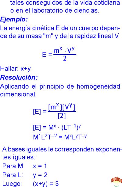 Principio De Homogeneidad F Rmulas Emp Ricas Ejercicios Resueltos De