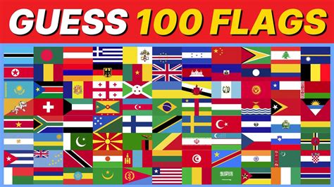 Guess The Flag Quiz 🚩🏁 100 Countries Flag Quiz Alphabetically Arranged Part 1 Youtube