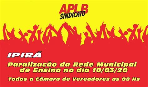 APLB Sindicato - Paralização da Rede Municipal de Ensino