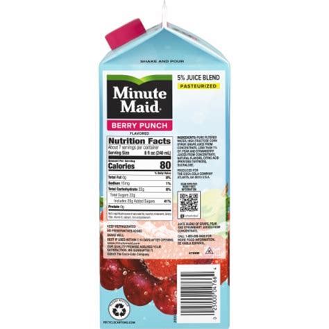 Minute Maid Berry Punch Fruit Juice Drink 59 Fl Oz Food 4 Less