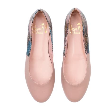 Bailarinas Piel Nude Y Serpiente Bailarinas Punta Redondeada Las