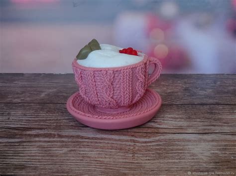 Кружечка кофе с печенькой и малиной в интернет-магазине Ярмарка ...