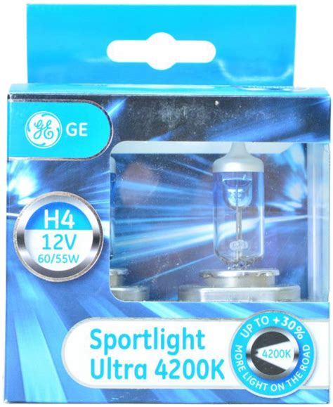 Автолампа General Electric 12V H4 60-55W комплект 2 шт (50440SBU-2D ...