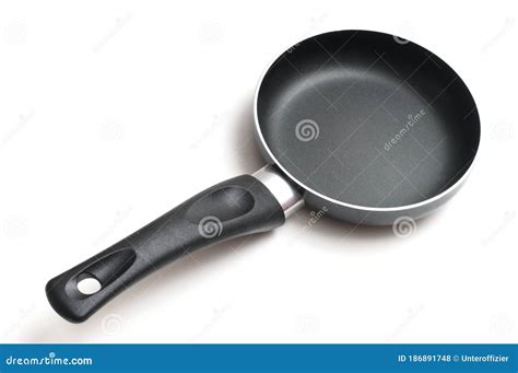 A Brand New Unused Smaller Sized Frying Pan With Non Stick Black Teflon