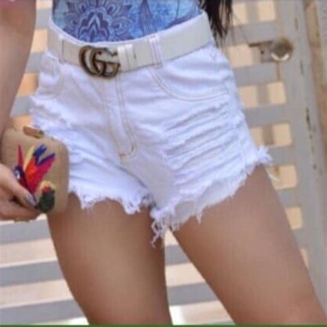 Shorts Jeans Feminino Customizado Hot Pants Estilo Anitta