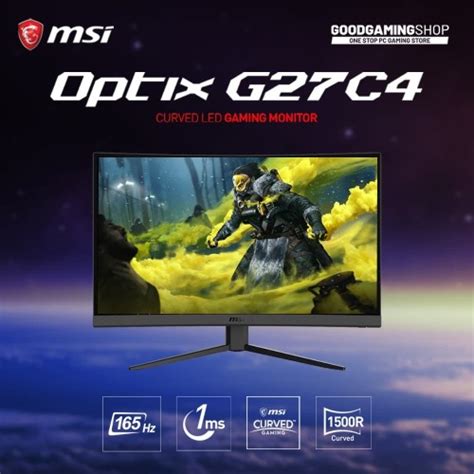 Jual MSi Optix G27C4 - Gaming Monitor - Jakarta Pusat - GOODGAMINGSHOP ...