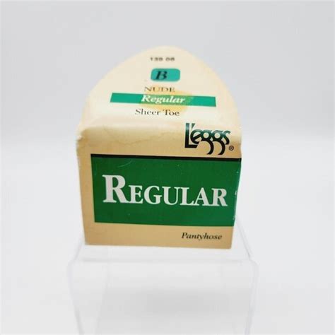 Leggs Intimates Sleepwear New Vintage Leggs Regular Pantyhose Size B Nude Sheer Toe Style