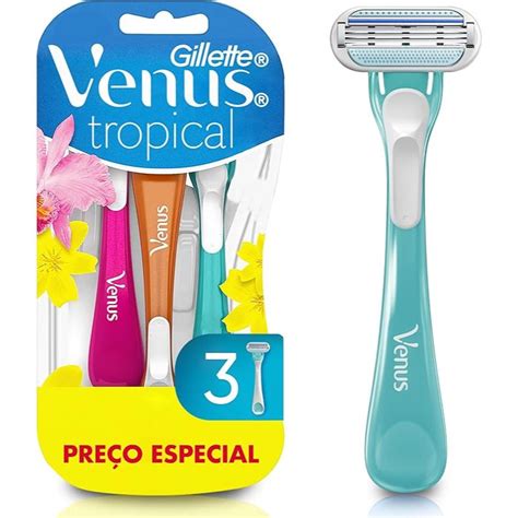 Aparelhos Para Depilação Feminina - Gillette Venus Tropical Aparelho de Depilação Feminina Descartável ...