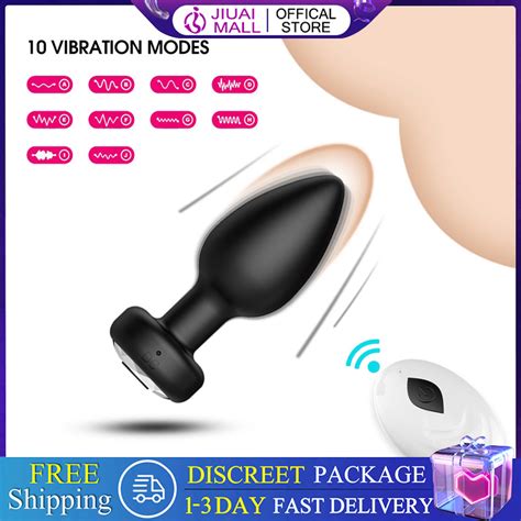 Jiuai Female Wireless Remote Control Anal Plug Vibrator Prostate Massage Frequency Butt Plug Sex