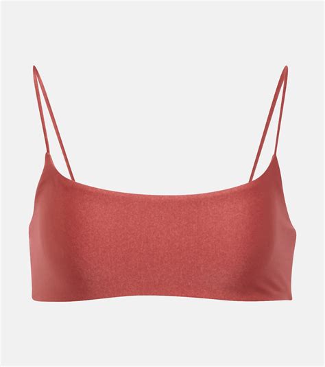Muse Scoop Bikini Top In Pink Jade Swim Mytheresa