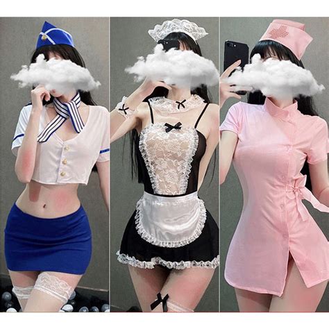 Ready Stock Seckill Sexy Lingerie Uniform Pajamas Professional Secretary Maid Temptation