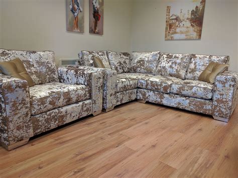 Our Luxury Crushed Velvet Sofa Collection Looks Beautiful In Mink
