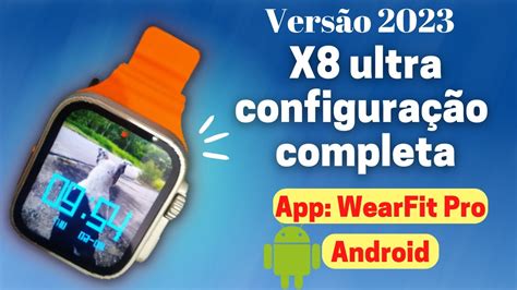 Como configurar o smartwatch X8 Ultra Wearfit Pro Notificações, foto na ...