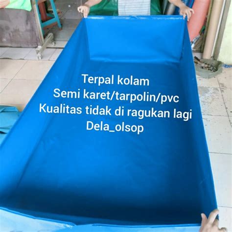 Jual Terpal Kolam Ikan Semi Karet Orchid Ukuran P Cm L Cm T