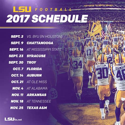 2017 LSU Football Schedule Released | Tiger Rant