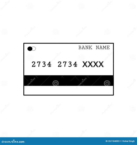 Bank credit card stock image. Image of line, label, document - 261184003